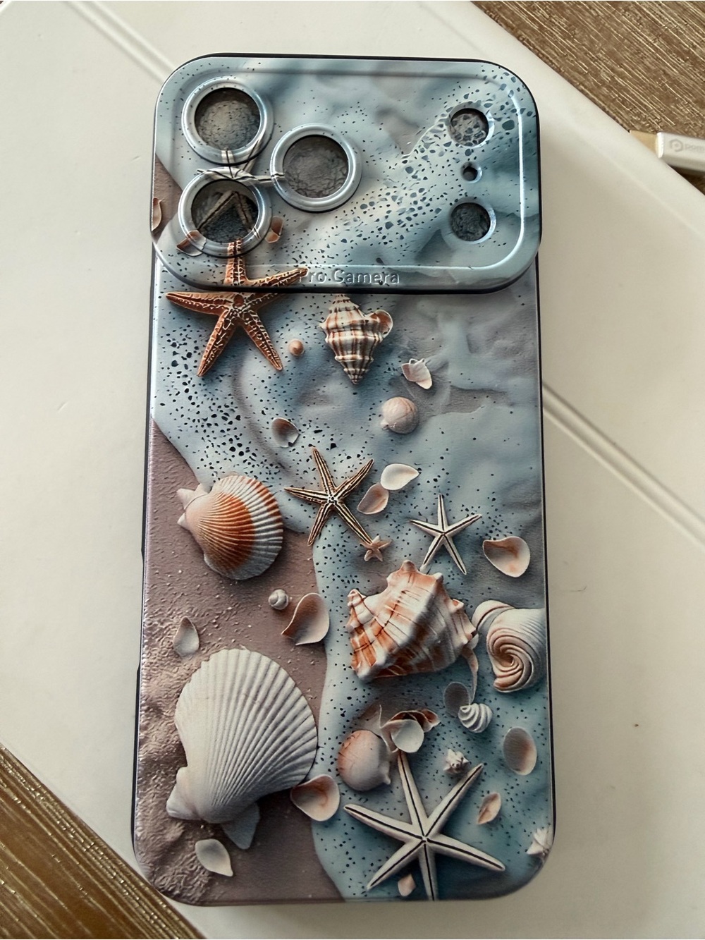 New Seashell Beach Pattern Phone Case iPhone 17 pro max